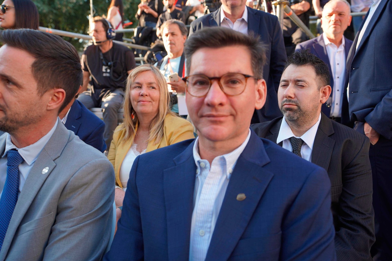 Daniel Di Lena,  vicepresidente de la Lotería de Santa Fe, presente en la jura.