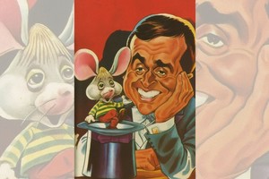 Juan Carlos Mareco, el popular "Pinocho", aquí junto a su gran compañero de ruta, el inigualable Topo Gigio. Gentileza