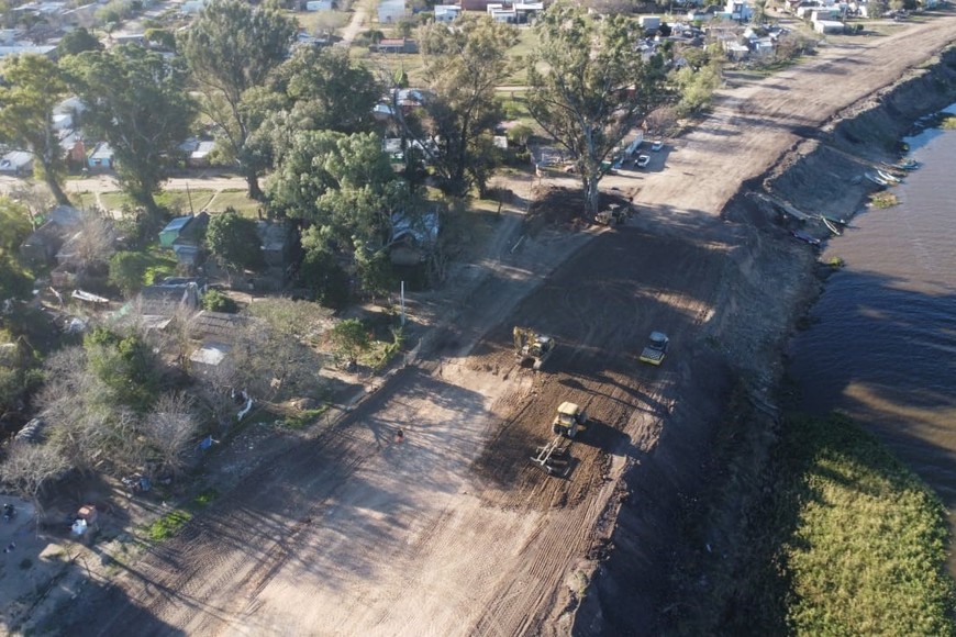 Obra de la nueva costanera de San Javier.