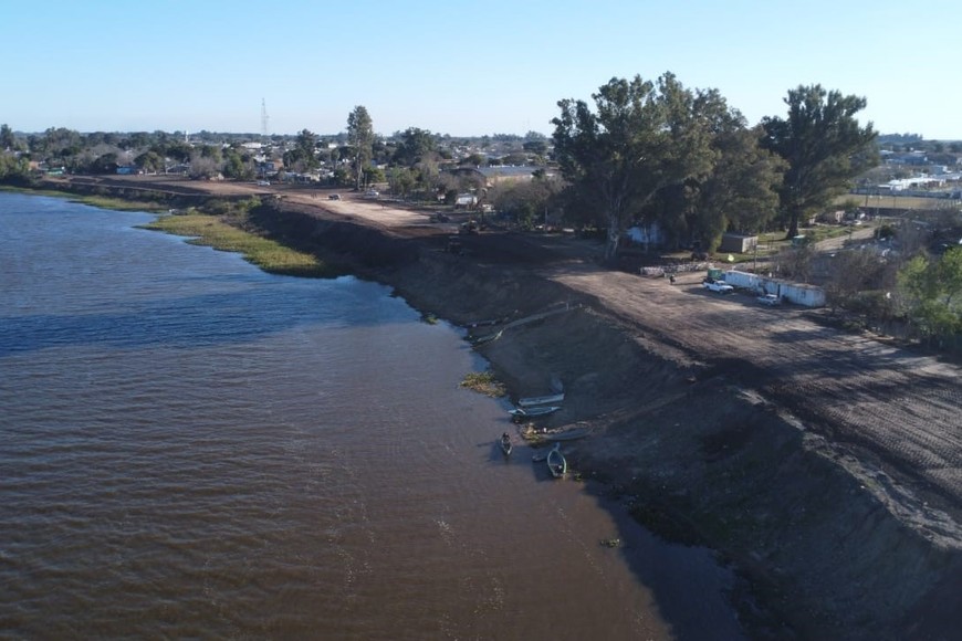 Obra de la nueva costanera de San Javier.