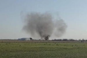 Una fotografía posterior al accidente.