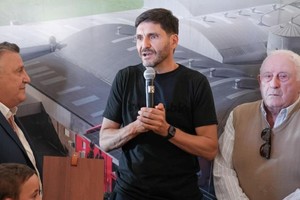 Pullaro en la Fiesta Provincial de las Legumbres en Coronel Domínguez. Foto: Gentileza