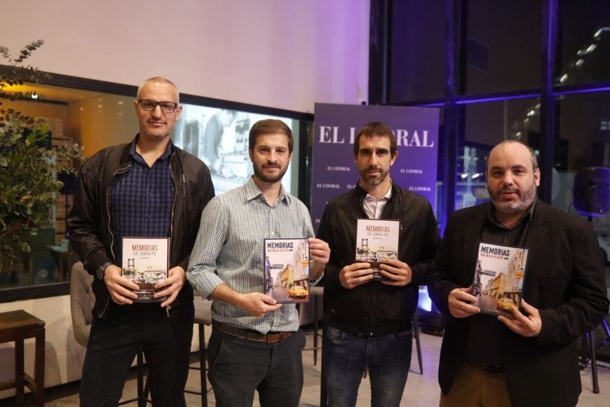 José Zenclussen, Gonzalo Zentner, Juan Ignacio Novak y Mariano Rinaldi los autores de Memorias De Santa Fe II. Foto: Matias Pintos