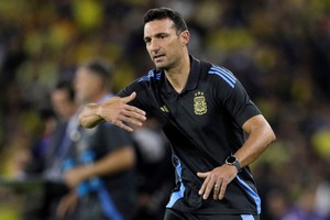 Soccer Football - World Cup - CONMEBOL Qualifiers - Ecuador v Argentina - Estadio Monumental Banco Pichincha, Guayaquil, Ecuador - September 9, 2025
Argentina coach Lionel Scaloni reacts REUTERS/Cristina Vega