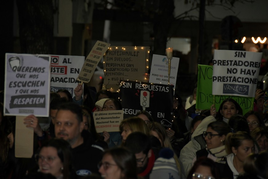 La ley de emergencia en discapacidad fue dictada tras una masiva movilización de la sociedad civil y por la confluencia en el Congreso de distintos sectores de la oposición. Crédito: Manuel Fabatía