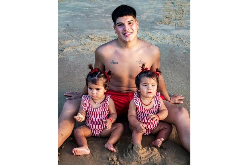 Thiago junto a sus dos hijas en sus primeras vacaciones juntos