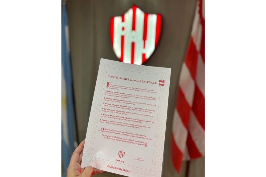 El Contrato del Hincha que presentó Unión. Crédito: Prensa Unión