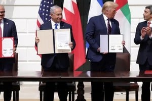 Ceremonia de la firma de los Acuerdos de Abraham en la Casa Blanca, el 15 de septiembre de 2020. Fue durante el primer mandato de Donald Trump como presidente estadounidense. Alex Wong/DW