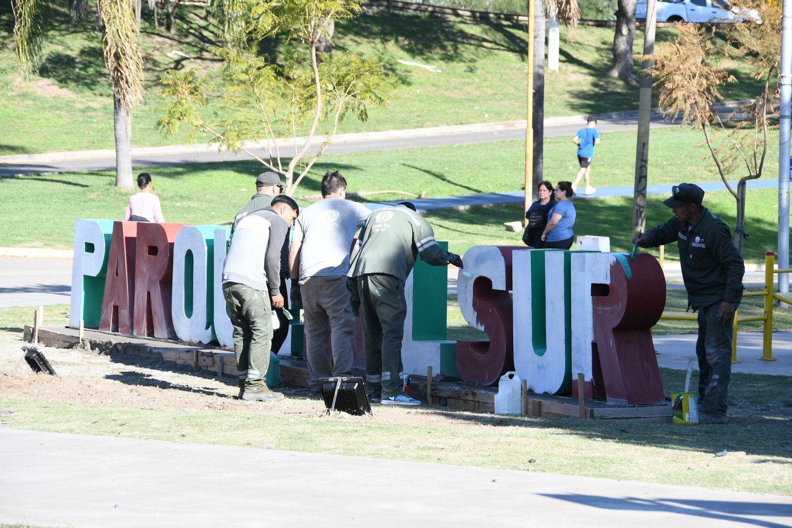 El proceso de pintura se realizó el martes 16 de septiembre