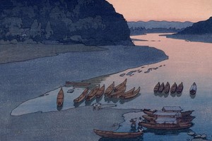 Fragmento de un paisaje de Yoshida. Foto: Egenolf Gallery