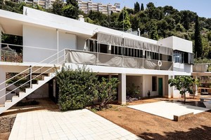 Imagen de la famosa villa E-1027, construida por Eileen Gray y Jean Badovici en Roquebrune-Cap-Martin, Francia. Gentileza