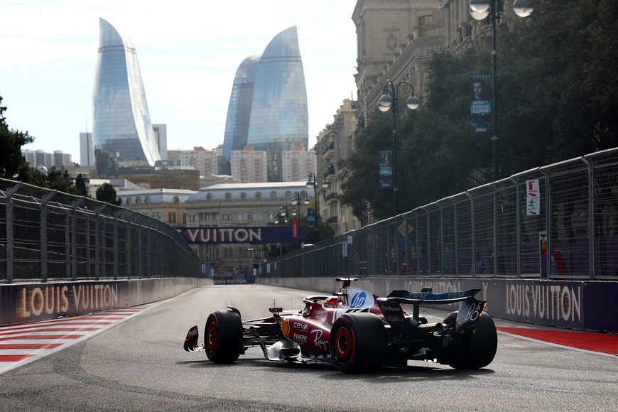 Formula One F1 - Azerbaijan Grand Prix - Baku City Circuit, Baku, Azerbaijan - September 20, 2025
Ferrari's Charles Leclerc during qualifying REUTERS/Lisi Niesner