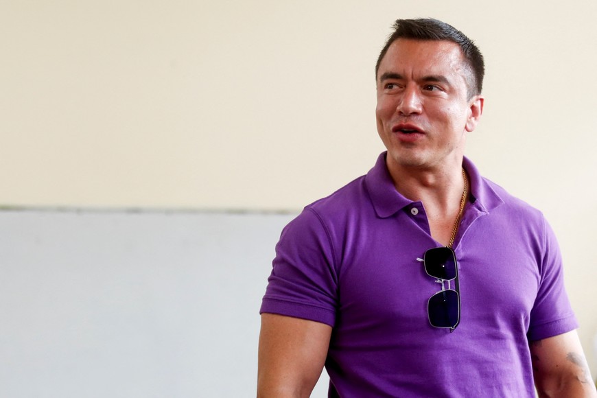 Daniel Noboa, presidente de Ecuador. Crédito: REUTERS/David Diaz Arcos