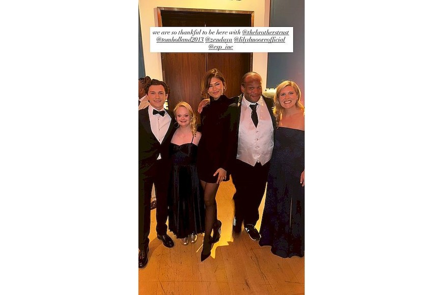 Tom Holland y Zendaya este 20 de septiembre en Christie’s.