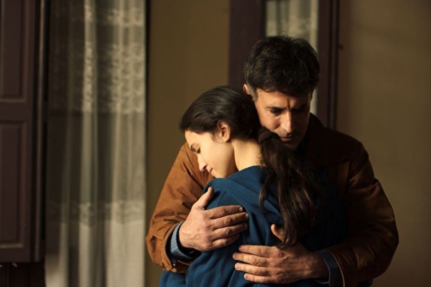 Fotograma de la película “El infierno de los vivos”, de Alberto Gieco, protagonizada por Cielo Eberhardt y Esteban Meloni.