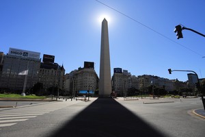 Uno de los lugares más transitados de Buenos Aires durante el aislamiento social y preventivo dictado hace cuatro años ante el Covid-19. Crédito: Archivo El Litoral - Telam.