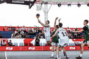 El Chope Molina, jugador del Deportivo Atenas de Venado Tuerto, cerró su participación en un nuevo torneo internacional. Foto: FIBA