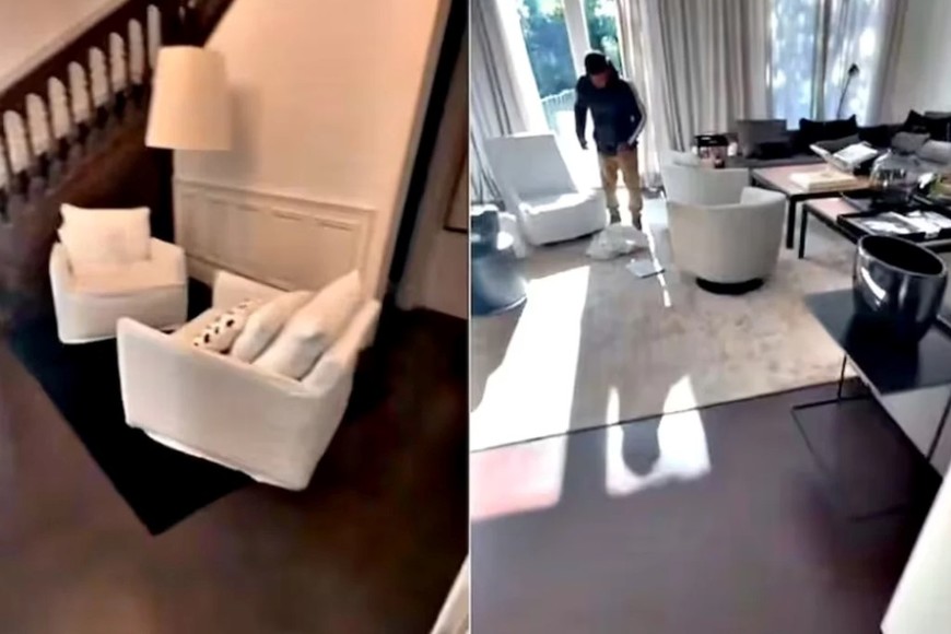 La propiedad fue blanco de un robo mientras la modalo se encontraba fuera del país.