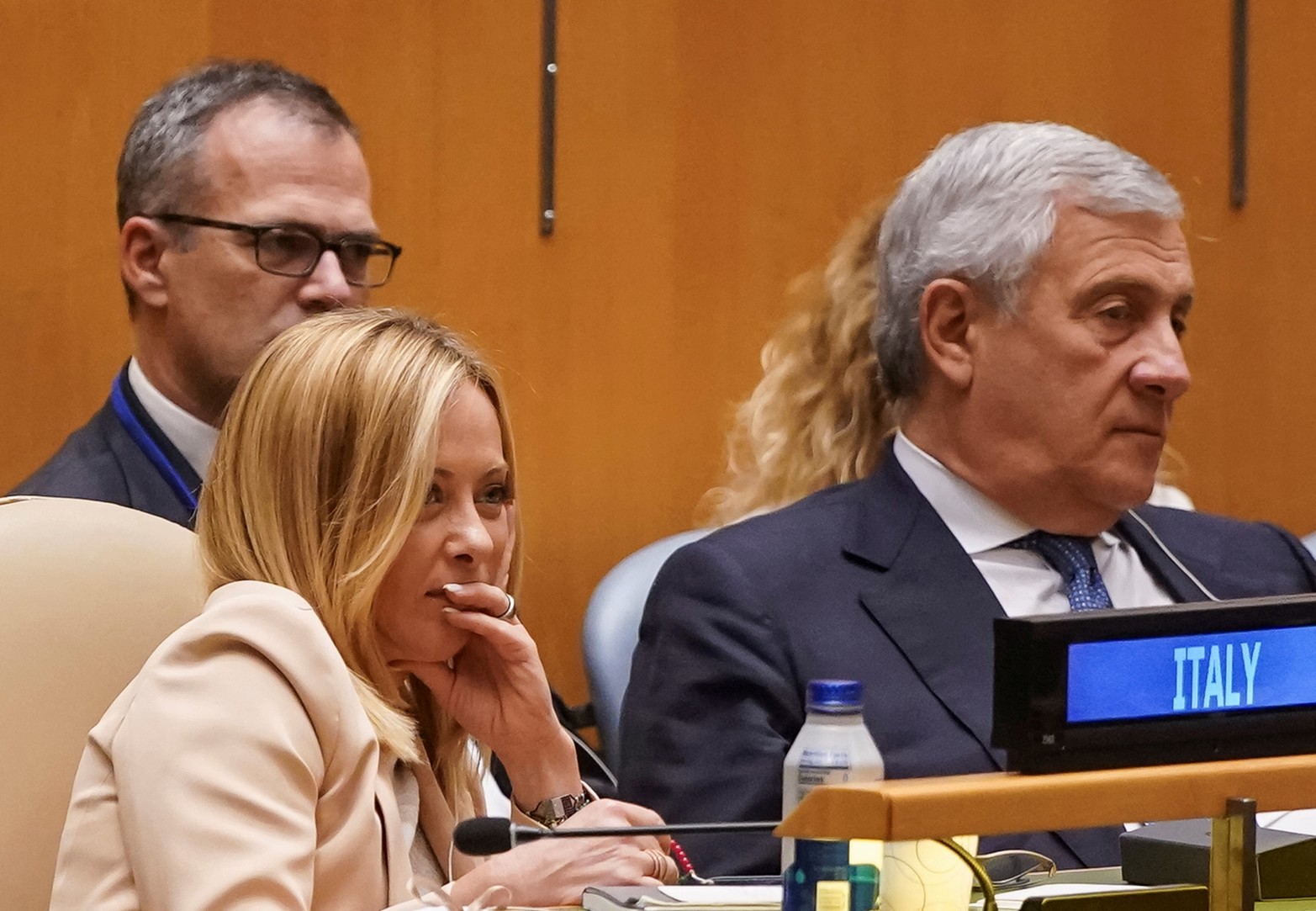 La primer ministro de Italia, Giorgia Meloni.