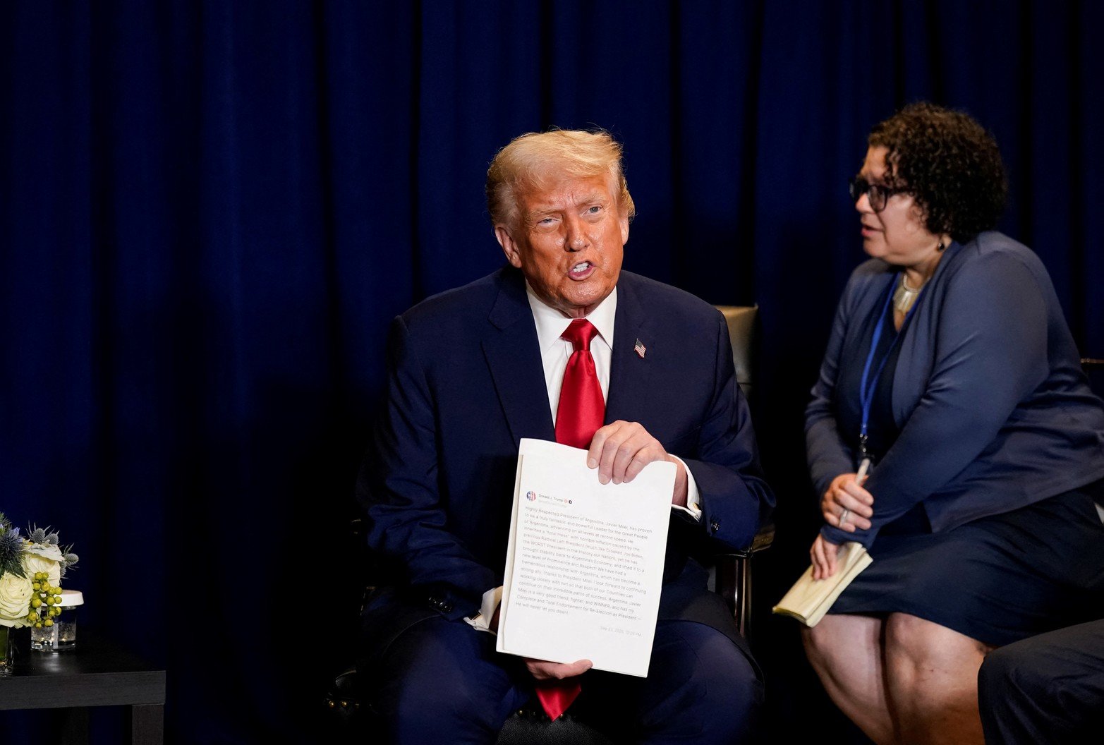 Donald Trump sobre Milei: “Tiene mi apoyo total para seguir como presidente”