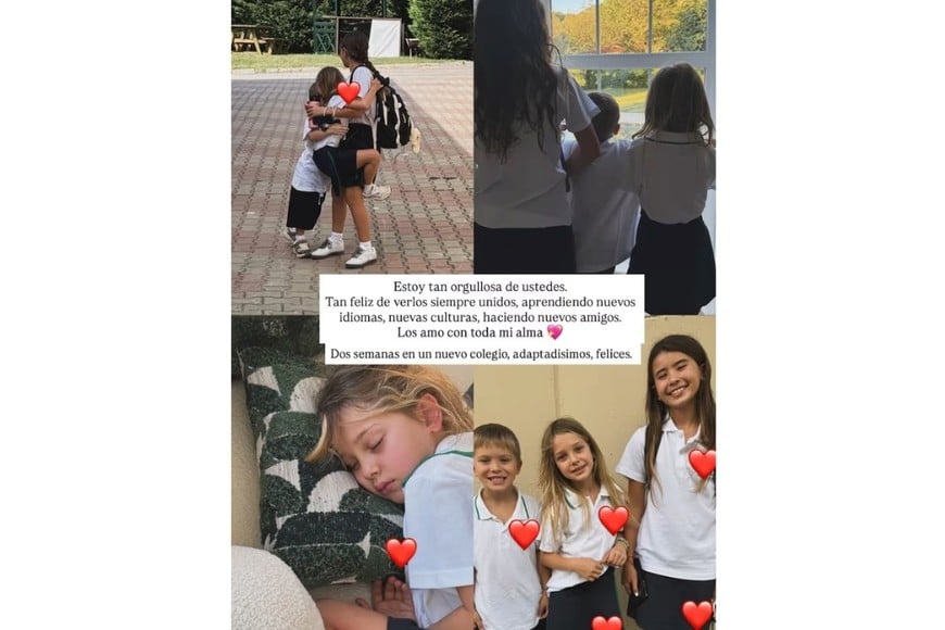 La China compartió fotos sobre la escolarización de sus hijos en Turquía.