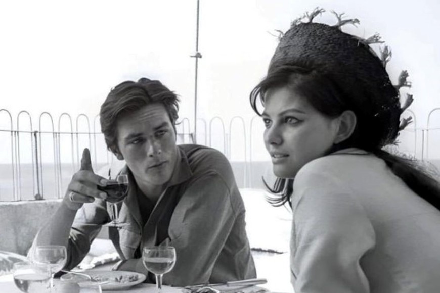 Alain Delon & Claudia Cardinale in Sicily, 1963.