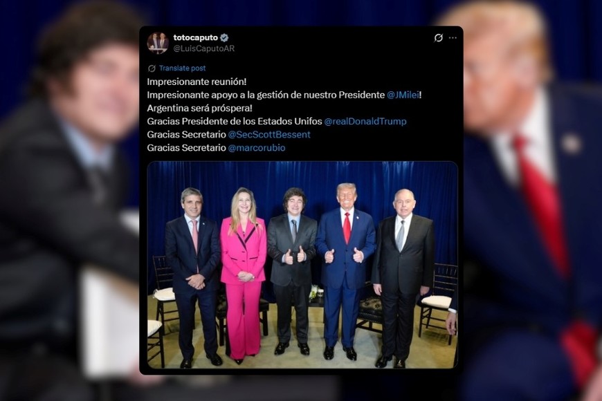 El mensaje de Caputo luego de la reunión con Trump