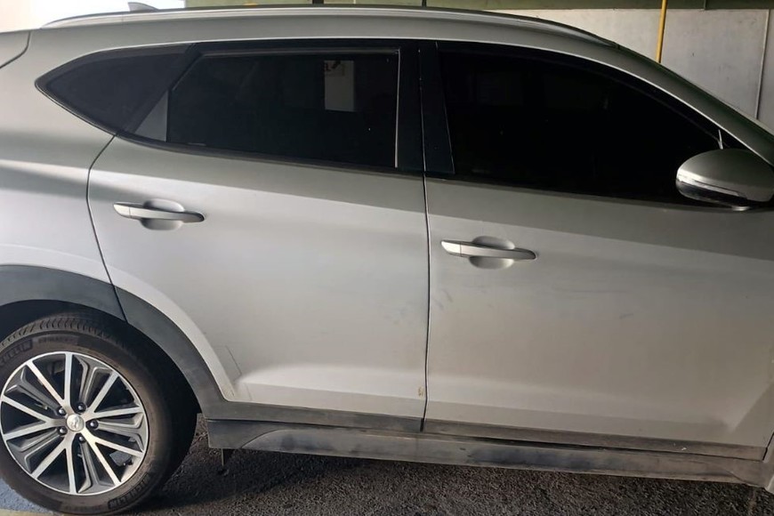 El vehículo del joven aprehendido fue secuestrado por la policía. Foto: El Litoral