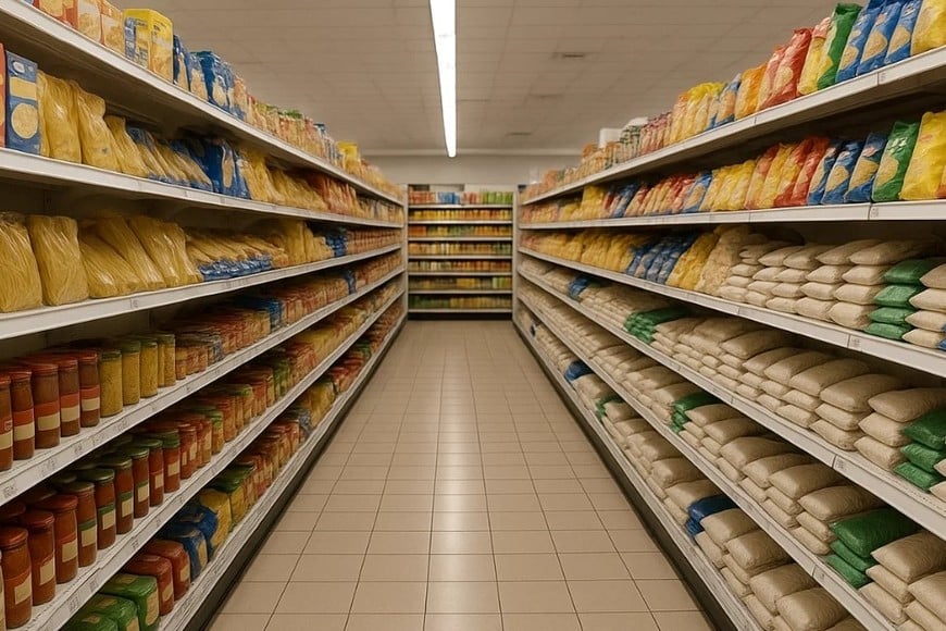 A las góndolas minoristas le faltan compradores.