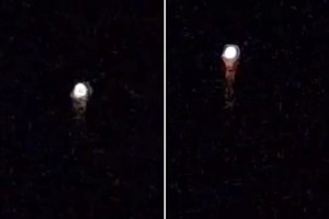 El bólido fue captado por vecinos santafesinos.