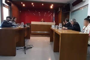 A la joven se le concedió el arresto domiciliario con tobillera, porque tiene dos hijos menores y está embarazada. Credito: Néstor Belini