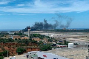 Una de las pocas imágenes que circuló del incidente.