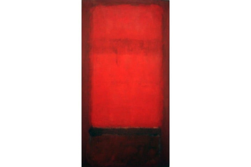 "Rojo claro sobre rojo oscuro museo. Foto: Museo Nacional de Bellas Artes de Buenos Aires