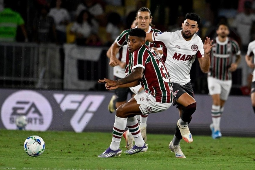 Fluminense vs Lanús. Foto: @clublanus