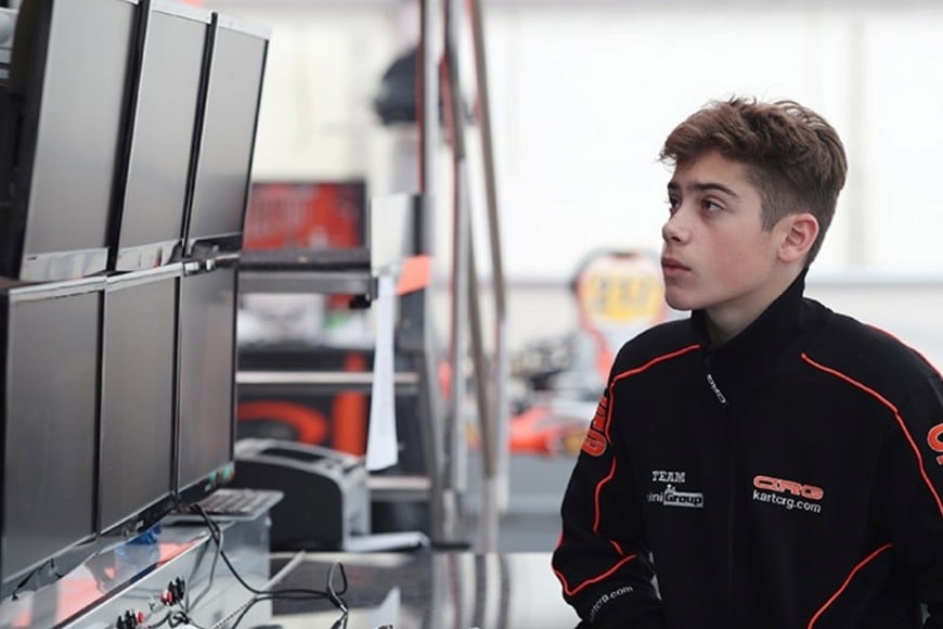 Franco Colapinto en su etapa de karting europeo: años de aprendizaje entre bancadas, chasis y soledad.