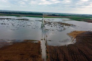 Una foto aérea, para evidenciar la gravedad de la cuestión. Comuna de María Teresa