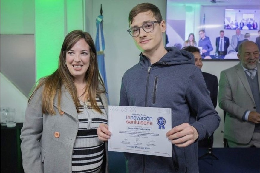 El proyecto de Jakas fue premiado por la Universidad de La Punta (ULP). Foto: Gentileza.