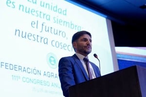 Pullaro encabezó la apertura del 111° Congreso Anual de la Federación Agraria Argentina en Rosario. Gentileza