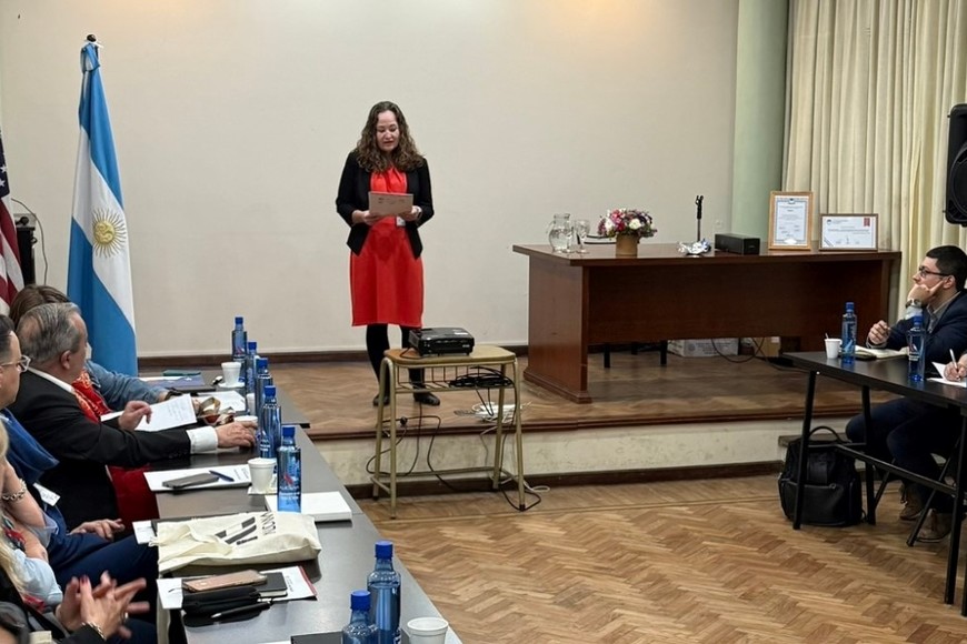 La Agregada Cultural de la Embajada de los Estados Unidos, Meghan McGill. Crédito: ALICANA