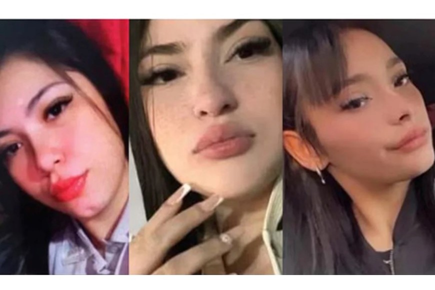Morena Verdi (20), Brenda Del Castillo (20) y Lara Gutiérrez (15).