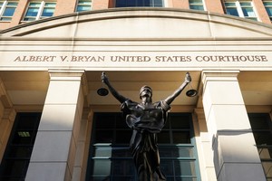 A general view of the Albert V. Bryan United States Courthouse, following the indictment of former FBI Director James Comey, in Alexandria, Virginia, U.S., September 26, 2025. REUTERS/Nathan Howard
