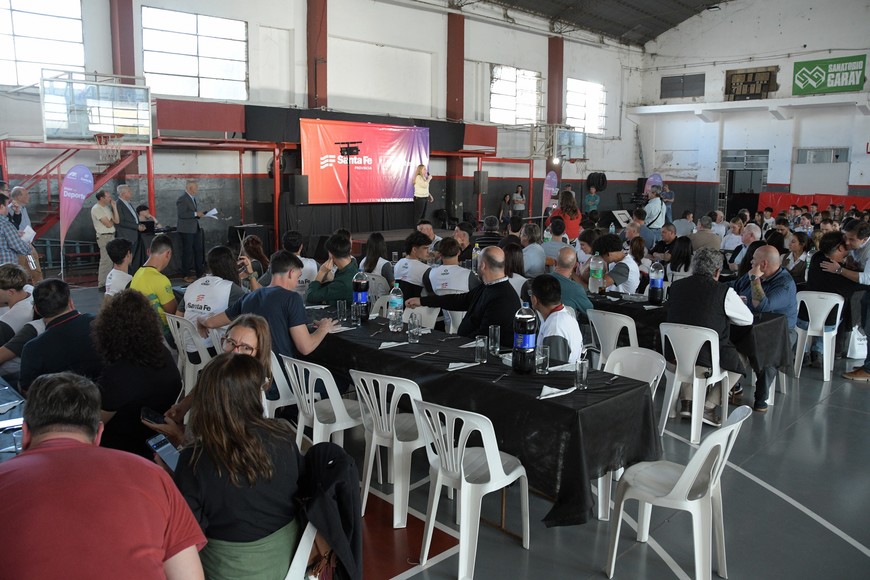 Tejeda destacó la inversión y políticas deportivas del gobierno. Crédito: Guillermo Di Salvatore.