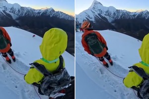 Un alpinista de 31 años decidió desatarse de la cuerda de seguridad para tomarse una selfie