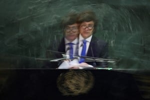 Argentina's President Javier Milei addresses the 80th United Nations General Assembly (UNGA) at the U.N. headquarters in New York, U.S., September 24, 2025. REUTERS/Jeenah Moon