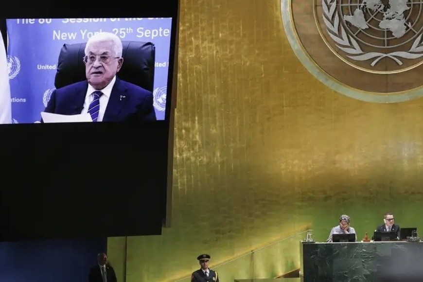 Mahmud Abás, presidente de la Autoridad Nacional Palestina, se dirige a la Asamblea General de la ONU. Reuters/DW