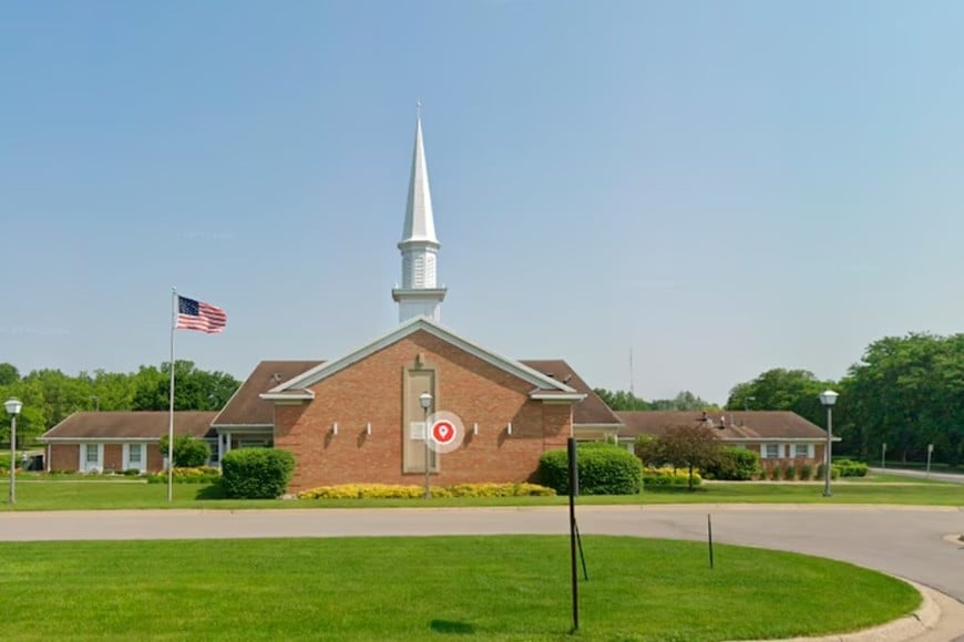 La iglesia antes del ataque