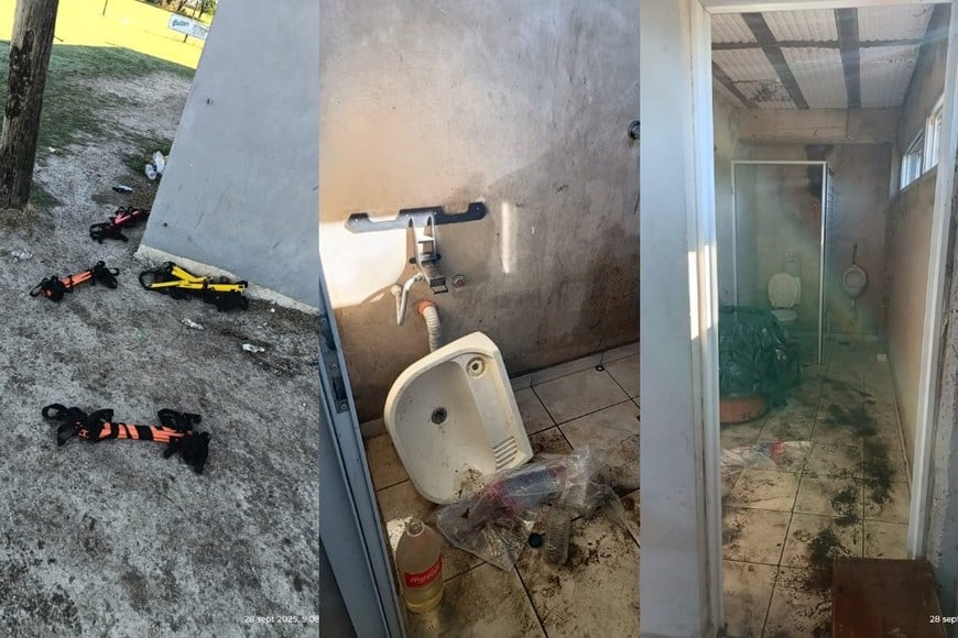 Robo y destrozos en el predio de Cosmos Futbol Club Santa Fe