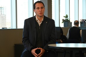 Cristian Fiereder, presidente de la UISF, durante la entrevista en el Mes de la Industria. Foto: Flavio Raina