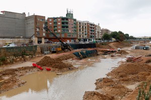 The Poyo ravine, which overflowed during the devastating floods in October 2024, following heavy rains, in Paiporta, near Valencia, Spain September 29, 2025. REUTERS/Eva Manez