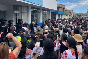 Manifestaciones en Cotacachi. Crédito: La Prensa Ecuador